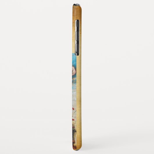 JAHRESANGEL-MONOGRAMM ,Braunes Pergament Case-Mate iPhone Hülle (Hinten/Links)