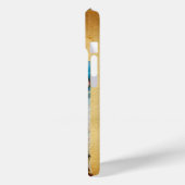 JAHRESANGEL-MONOGRAMM ,Braunes Pergament Case-Mate iPhone Hülle (Rückseite / Links)