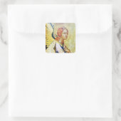 JAHRESANGEL QUADRATISCHER AUFKLEBER (Tasche)