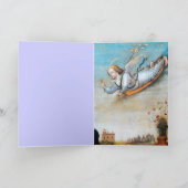 JAHRESANGEL UND JUNGFRAU FEIERTAGSKARTE (Innenseite)