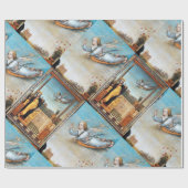 JAHRESANGEL UND JUNGFRAU GESCHENKPAPIER (Flach)