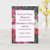 Jahresbericht der Mutter Karte (Gelbe Blume)