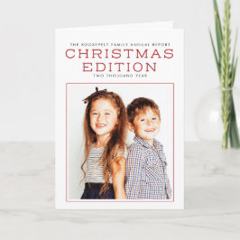 Jahresbericht Jahr der Überprüfung Weihnachtskarte Feiertagskarte