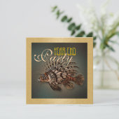 "Jahresende" eleganter Seefisch Einladung (Stehend Vorderseite)