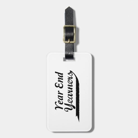 Jahresende Gepäckanhänger (Vorderseite vertikal)