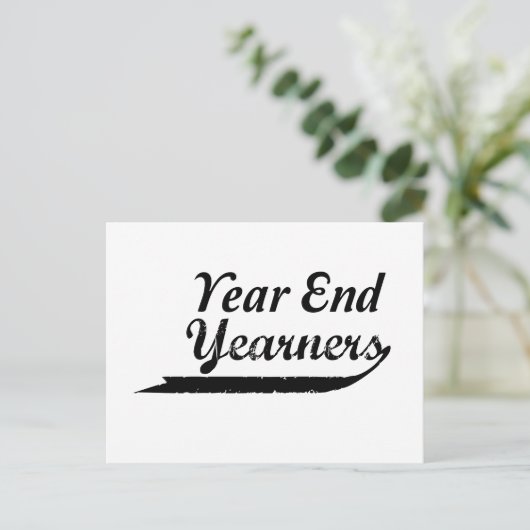 Jahresende Postkarte (Stehend Vorderseite)