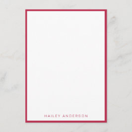 Jahresfarbe 2023: Viva Magenta Personalisiert Begleitkarte