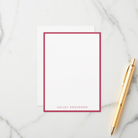 Jahresfarbe 2023: Viva Magenta Personalisiert Begleitkarte (Vorderseite/Rückseite Beispiel)