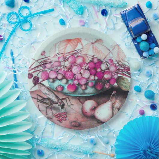 JAHRESFRÜCHTE STÜREN DURCHFÜHREN EIN BLÄTTER PAPPTELLER (Party)