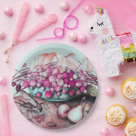 JAHRESFRÜCHTE STÜREN DURCHFÜHREN EIN BLÄTTER PAPPTELLER (Party)