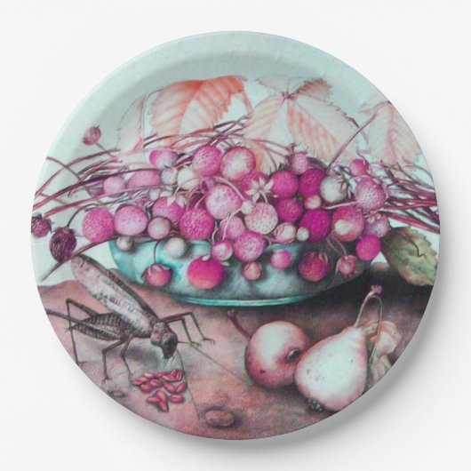 JAHRESFRÜCHTE STÜREN DURCHFÜHREN EIN BLÄTTER PAPPTELLER (Vorderseite)