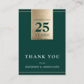 JAHRESGESCHÄFT DER UNTERNEHMEN - Weißes grünes Gol Visitenkarte (Vorderseite)