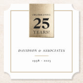 JAHRESGESCHÄFT DER UNTERNEHMEN - Weißgold in schwa Untersetzer (Vorderseite)