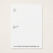 Jahresgrüße Gold Weihnachtsbaum Tags (Rückseite)