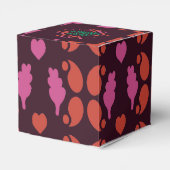 Jahresgrüße in grüner Handschrift mit Herzen Geschenkschachtel (Rückseite)