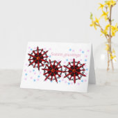 Jahresgrüße Karte (Gelbe Blume)