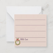 Jahresgrüße-Karte Mitteilungskarte (Rückseite)