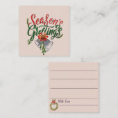 Jahresgrüße-Karte Mitteilungskarte (Vorne/Hinten)