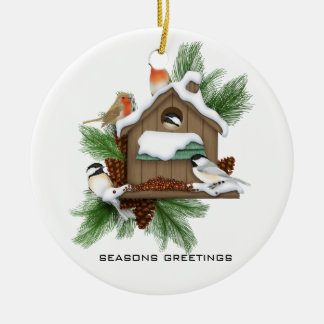 Jahresgrüße Keramik Ornament