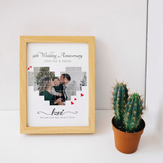 JAHRESHERZEN-KOLLAGE POSTER UND DRUCKEN