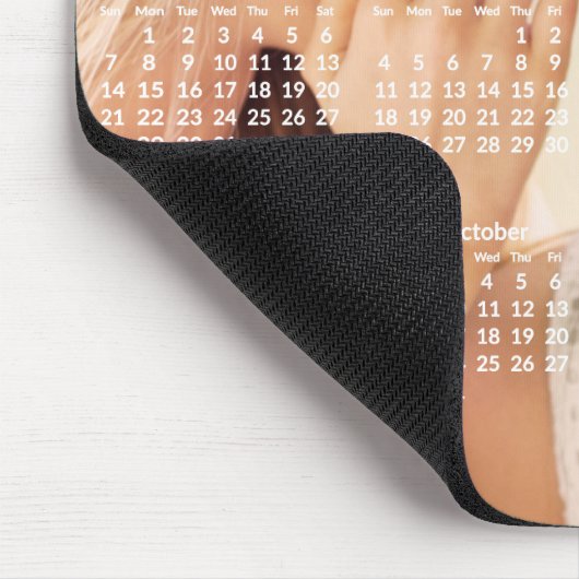 Jahreskalender 2017 Mousepad Foto hinzufügen (Ecke)