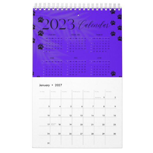 Jahreskalender 2023 kalender (Jan 2027)