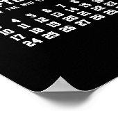 Jahreskalender 2023 Poster (Ecke)