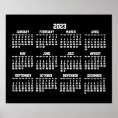 Jahreskalender 2023 Poster (Vorne)