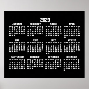 Jahreskalender 2023 Poster
