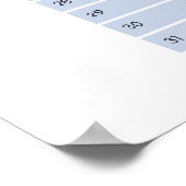 Jahreskalender 2026 poster (Ecke)