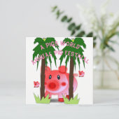 Jahreskarte für die Party Einladung (Stehend Vorderseite)