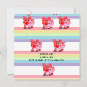 Jahreskarte für die Party Einladung (Rückseite)