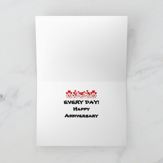 JAHRESLIEBE FÜR DIE "LIEBE MEINES LEBENS" KARTE (Innenseite)