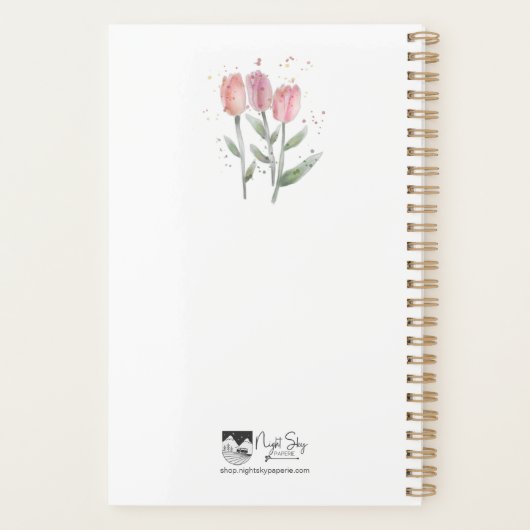 Jahresplaner | Tulips | 5.5 x 8.5 | Leerlaufdaten Planer (Rückseite)