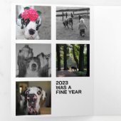 Jahresrückblick Fotos Karte (Innen Erste Seite)