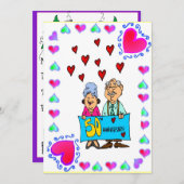 Jahrestag - 50. Gold Einladung (Vorne/Hinten)