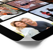 Jahrestag 59 Foto Collage Confetti Personalisiert Poster (Ecke)