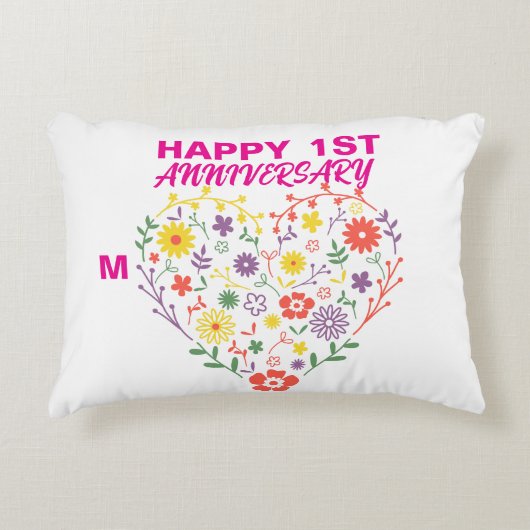 Jahrestag Dekokissen (Vorderseite)