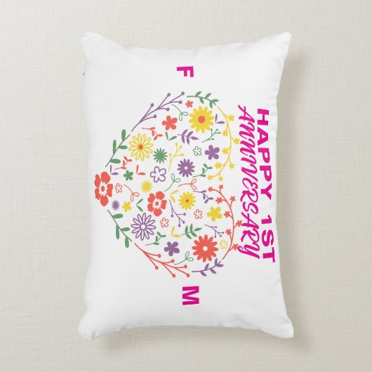 Jahrestag Dekokissen (Vorderseite(Vertikal))