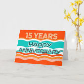 Jahrestag der Anstellung der Angestellten 15 Jahre Karte (Gelbe Blume)