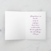 Jahrestag der Ehefrau-Karte Karte (Innenseite)