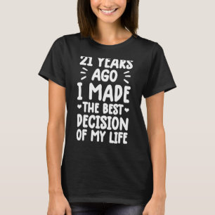 Jahrestag der Eheschließung verheirateter Paare 21 T-Shirt