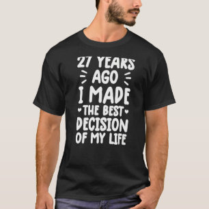 Jahrestag der Eheschließung verheirateter Paare 27 T-Shirt