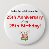 Jahrestag der Geburt Button (Vorderseite)