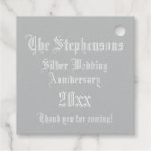 Jahrestag der Hochzeit Illuminierter Letter S Mono Geschenkanhänger (Rückseite)