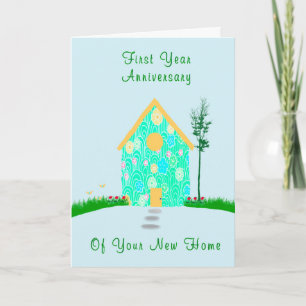 Jahrestag der Neuen Zuhause Karte