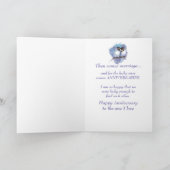 Jahrestag der ONE I LIEBE Liebe Vögel Karte (Innenseite)