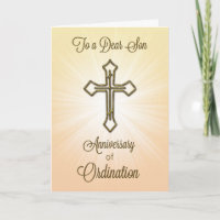 Jahrestag der Ordination mit Cross Sternexplosion