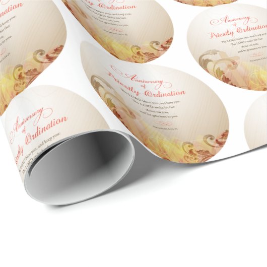 Jahrestag der Priesterordinierung Geschenkpapier (Rolleneckpunkt)