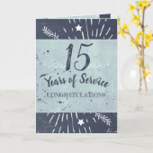 Jahrestag des Bestehens eines Mitarbeiters im Stil Karte (Gelbe Blume)